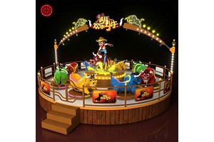 Factory Direct Price Family Friendly Design Eye Catching Jumping Carnival Happy Bullfight Rides