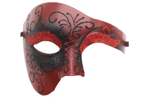 High Quality Halloween Venice Masquerade Half Face Mask Half Illusion Painted Party Decoration for Events & Celebrations