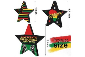 U.S. Independence Day Wood Ornaments for Party Tableware Decorations Wholesale National Day Flag Holiday Atmosphere Arrangement