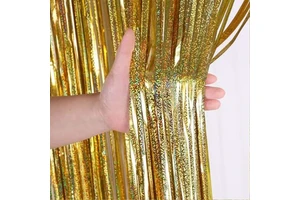 1*2 m Laser Dot Curtain of Rain Stream Drapery for Birthday Wedding Adult Party Decoration Background Promotional Party Supplies