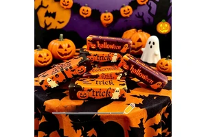 Newproduct: Halloween Butter Stick Stress-relief Toy, Slow-rebound Pumpkin Squeeze Toy