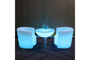 Outdoor Party Led Light Up Led Furniture Illuminated Event Night Club Lounge Led Light Bar Furniture Chairs Tables Sofa Set