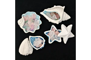 Hot Sale Ocean Style Incense Diffuser with Crystal Raw Stone Ceramic Home Ornament Craft for Decoration