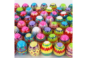 Wholesale Custom Size Custom Printing Logo Customized Color Giant Jumbo Easter Plastic Egg for Holiday Decorations