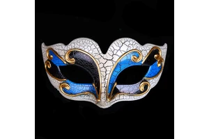 Adult Venice Mask Creative Style Cosplay Masquerade Mask Flat Head Carnival Halloween Party Plastic Mask