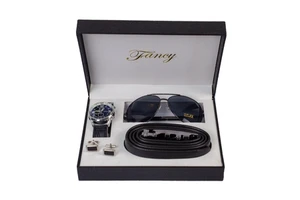 Custom Practical Business Men's Gift Set Belt Watch Sunglasses Cufflinks Christmas and Valentine's Day Gift GS03