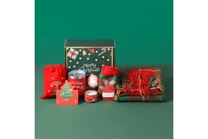 2026 Christmas Souvenir Sets Scented Candle All Natural Bath Body Spa Corporate Anniversary Customized Insulated Cup Gifts Set