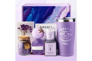 Customized Logo Mother's Day Gift Set Get Well Soon Gifts Lavender Bath Relaxing Spa Gift Set