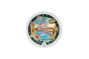 Custom Folk Art Souvenir Gift Venice the City of Water 3D Carved Paper LED Night Light Refrigerator Magnet for Decoration