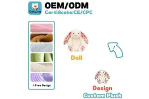 Manufacturer Custom Hot Selling Easter Super Soft Rabbit Stuffed Animals Cuddly Rabbit Plush Adorable Bunny for Gift CPC CE OEM