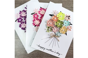 3D Mother's Day Card Happy Mother's Day Card Handmade Floral Mother's Day Greeting Card Gift for Mum DIY Handcrafted
