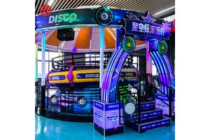 Disco Turntable Tagada Ride Spinning Bouncing Amusement Equipment For Indoor Outdoor Park
