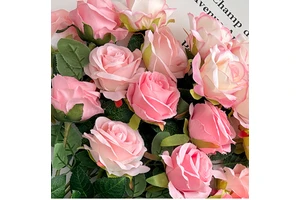 Artificial Flower Real Touch Rose for Wedding Decor DIY Material Home Decoration Flower Gift for Valentine's Day