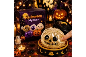 Halloween Squishy Toys Pumpkin Skeleton Ghost Eyeball Stress Relief Squeeze Toy