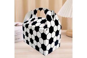 Soccer Theme Gable Box Adult Birthday Party Supplies Thanksgiving Graduation Disposable Eco-friendly Biodegradable Food Box