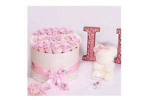 Hot Sales New Products Natural Valentine's Day Assorted Preserved Flowers Rose Gift Box New Product Ideas Natural