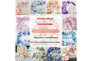 Cross-Border Balloon Chain Set Custom Party Decoration Supplies Wedding Room Birthday Arrangement Decoration Balloon Chain Set