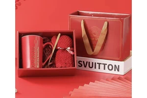 Wholesale Promotional Business Gift Set Wellness Coffee Father's Day Luxury Corporate Gift Set Customized Ceramic Mug Cup Gold
