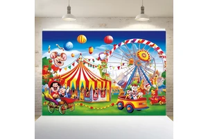 Happy Easter Colorful Polyester Modern Digital Printing 100X150cm Backdrop Banner Photography Party Decoration Holiday Supplies