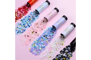 Bachelorette Party Confettt Poppers Happy Wonderful Day for Hen Night Bridal Shower Girls Night Out Fun Photo Prop Mini Cannon