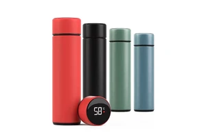 Smart LED Temperature Display Metal Insulation Water Bottles Stainless Steel Intelligent Vacuum Flask