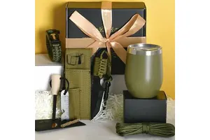 Business Luxury Men Gift Set with Coffee Mug Bottle Opener Candle Keychain Office Set Fathers Day Birthday Gifts
