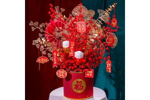 New Arrival Vietnamese New Year Flower Decor 2025 Chineses Spring Festival Eve Party Lunar New Year Flower Pot for Home Office