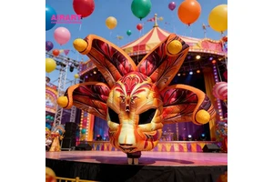 Inflatable Mask Decor for Mardi Gras Carnival Events