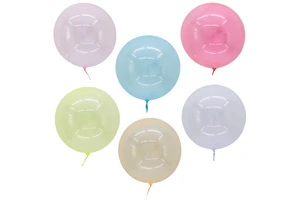 New 18-Inch Crystal Bobo Ball PVC Bubble Balloons Single Item Baby Birthday Party Decoration and Children's Toy