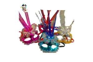 Ladies Venetian Dance Mardi Gras Party Led Masquerade Masks HPC-0477