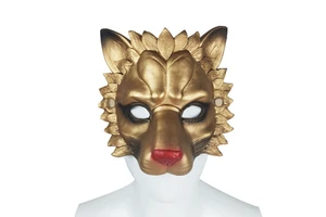 Supply New In-stock 3D PU-foamed Lion Face Masks for Adults Halloween Carnival Masquerade Party Props Made in China