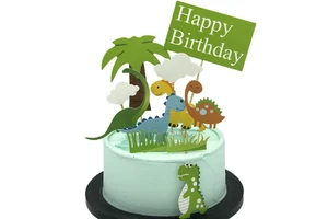 Dinosaur Theme Party Topper Sets Kids Birthday Cup Cake Decorations Party Supplies