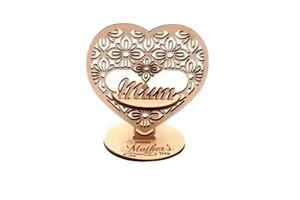 Laser Cut Wooden Desktop Ornament Mothers Day Gifts Ideas Items for Mother's Day