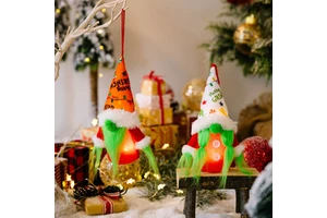 New Product Santa-Shaped Christmas Decoration Pendant Light Small Faceless Dwarf Doll Toy for Party Decorations