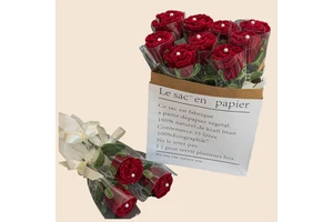 Rose Twist Bar Bouquet Handmade Flower Valentine's Day Gift Wholesale
