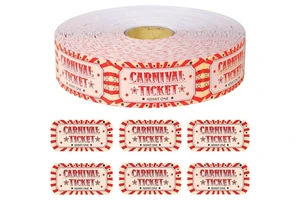 Carnival Tickets Carnival Theme Party Decorations Circus Raffle Tickets Roll Party Ticket for Events Carnival Favors Supplies