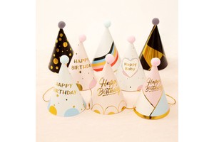 Birthday Cap Baby Kids Adult Birthday Party Supplies Party Hairball Birthday Paper Hat Cake Cap