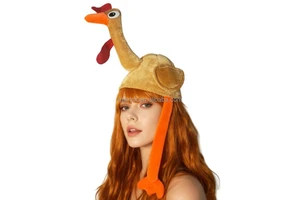 Thanksgiving Party Novelty Hat Turkey Trot Gobble Hat with Legs Thanksgiving Holiday Supplies