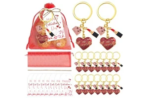 2025 New Product Creative Valentine's Day Lipstick Keychain Small Gift Keychains