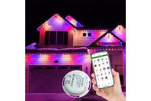 New Idea Controller Wifi Christmas Light Rgbw Permanent App Custom Warm White Unusual Ul Smartlife Christmas Light Effect