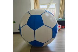 Customized Size Waterproof Oxford/PVC Giant Soccer Ball Design Inflatable Floating Football Balloon For Advertising