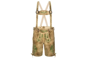 2025 New Design Unisex Bavarian German Lederhosen Outfit High Quality Traditional Octoberfest Attire Solid Mid Eco-Friendly