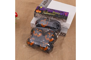Halloween Plastic Smiling-Face Pumpkin Bucket Indoor Venue Decor Spooky Lighting Fixtures Available Now