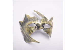 Wholesale Classical Vintage Venetian Masks Halloween Party Props Plastics for Dance Party Carnival Golden Silver