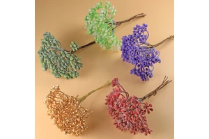 2024 DIY Christmas Crafts Artificial Flower Christmas Decoration Supplies for Thanksgiving Includes Fruit Other Decorative Items