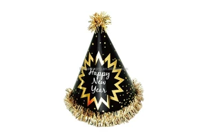 Happy Birthday Cone Paper Birthday Hats Pompom Pink Blue Hat Baby Shower Hats Children Adults Party Supplies Birthday Decoration