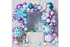 Frozen Theme Party Wedding Birthday Decoration Wedding Ceremony Decoration Supplies Balloon Chain Set