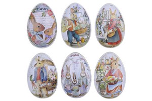 Easter Egg Fabric DIY Decoration Family Egg Ornaments Easter Colorful Rabbit Iron Eggs Child Easter Decoration Toys