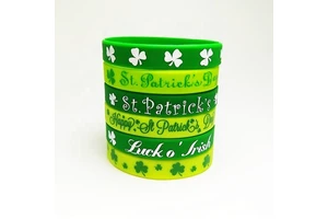 Factory Custom Personalized Printed Silicone Wristbands Promotional Couple Valentine's Day Wedding Favors Food Grade Waterproof