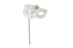 Halloween Electroplated Princess With Stick Holding Mask Masquerade Lady Mask Venice Mask